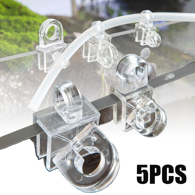 Aquarium Lily Pipe - 5PCS Aquarium Fixing Clip Fish Tank