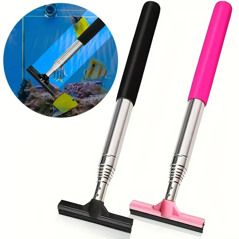 Planted Aquarium Maintenance Kit - Telescopic Aquarium Scraper Brush,Multi-Purpose Tool for