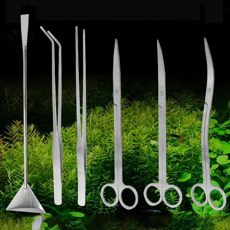 Planted Aquarium Maintenance Kit - Aquarium Scissors Tweezers Tool Fish Tank