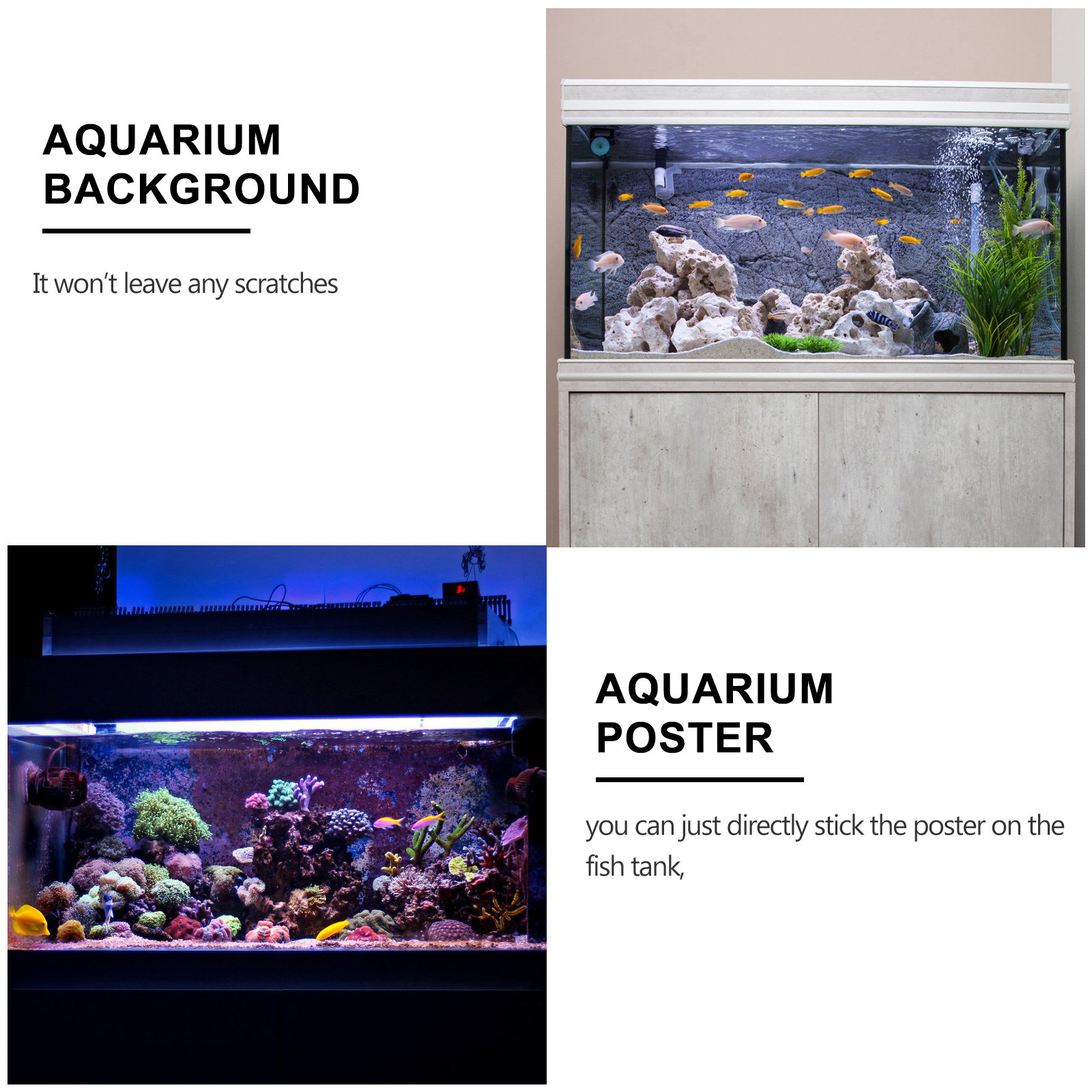 Fish Tank Background Sticker A - Planted Aquarium Wallpaper review and price