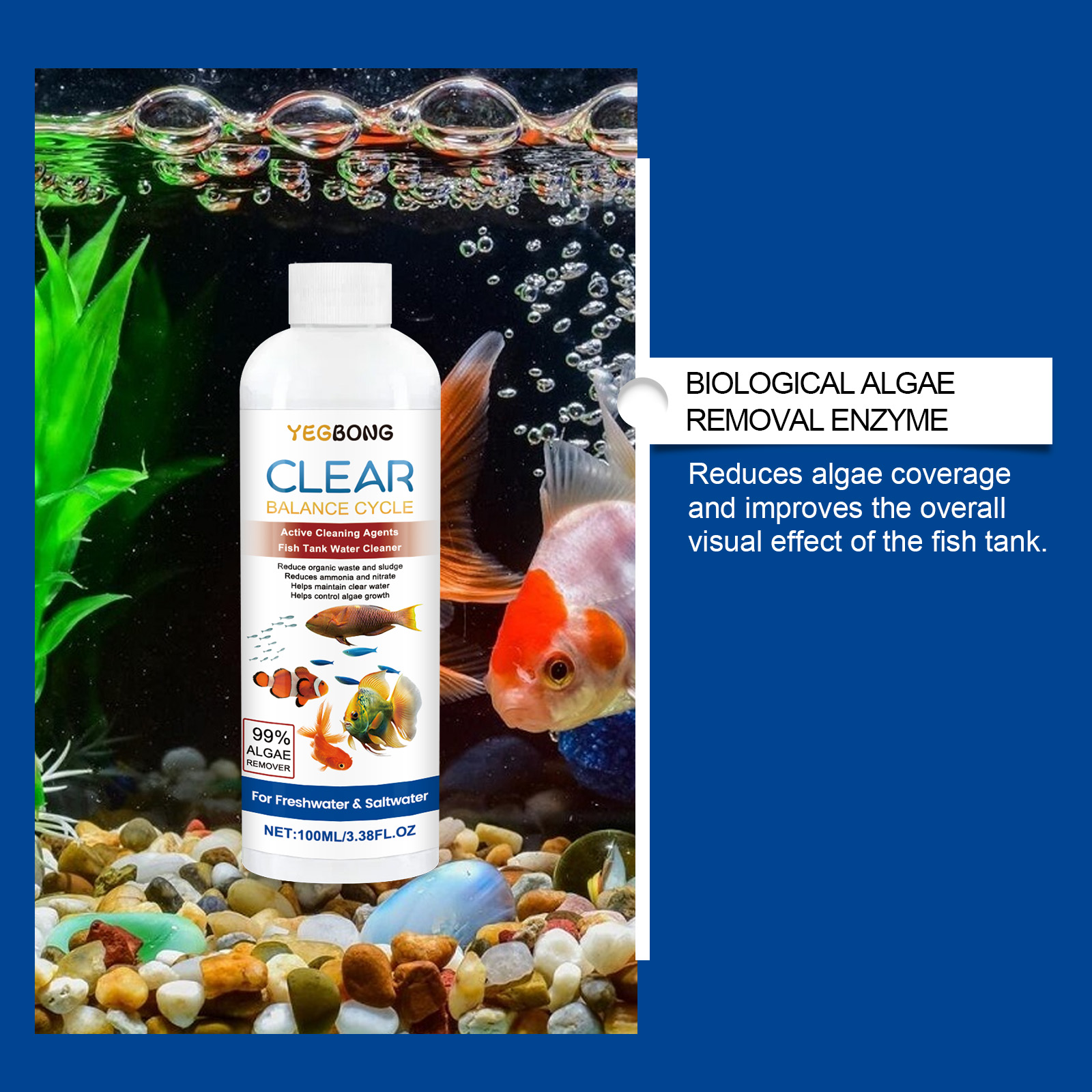 Aquarium Water Clarifier 100ml - Planted Aquarium Cleaning review and price