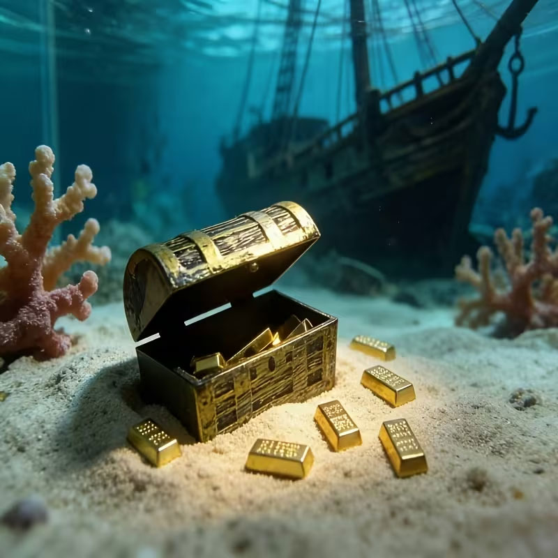1 Set of Mini Pirate Treasure  - Planted Aquarium Models review and price