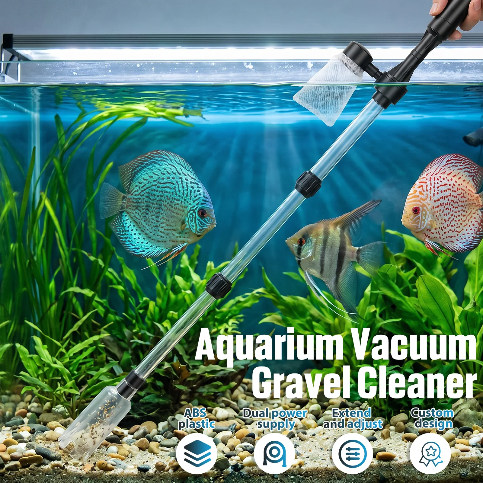 Aquarium Vacuum Gravel Cleaner - Planted Aquarium Cleaning review and price