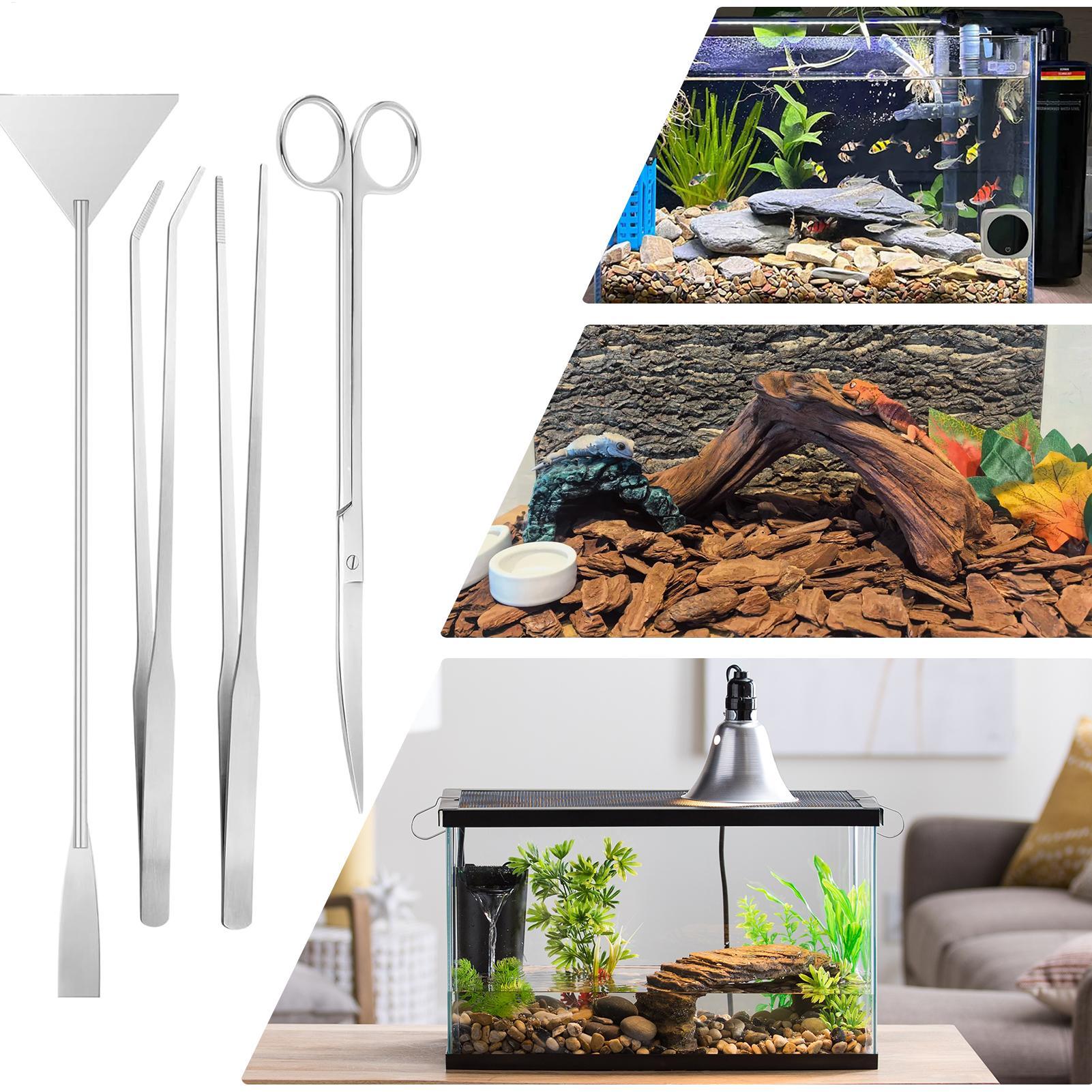 4pcs Aquarium Tool Kit Stainle - Planted Aquarium Maintenance Kit review and price